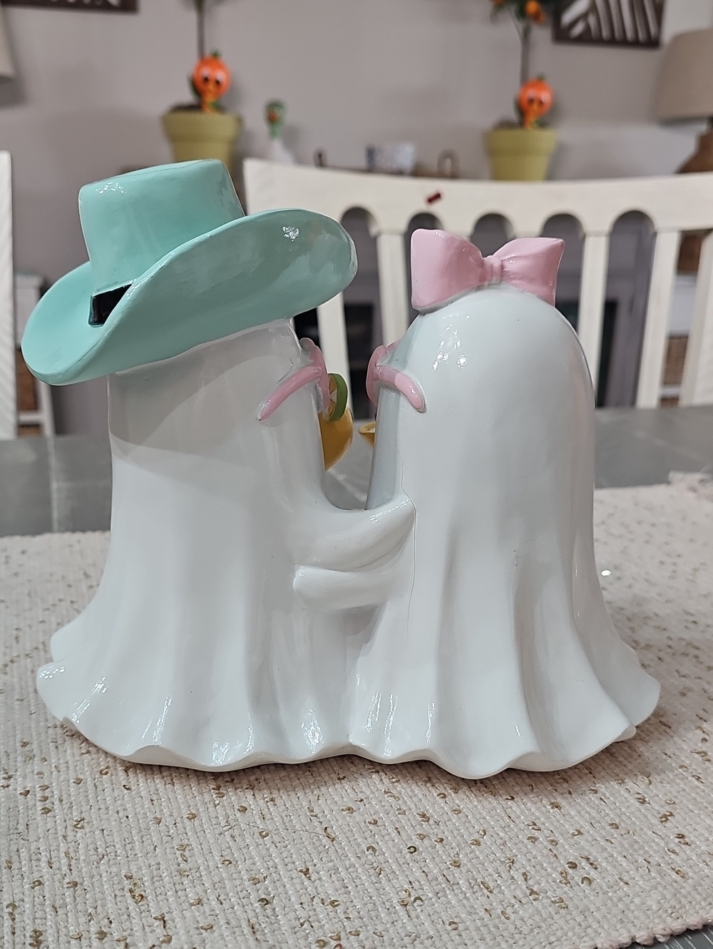 New! Summerween Cute Sunglasses Ghost Couple Holding Cocktails 👻🍹 - Picture 4 of 4